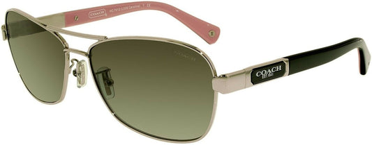 Coach Sunglasses - Caroline / Frame: Silver Lens: Grey Gradient 0HC7012