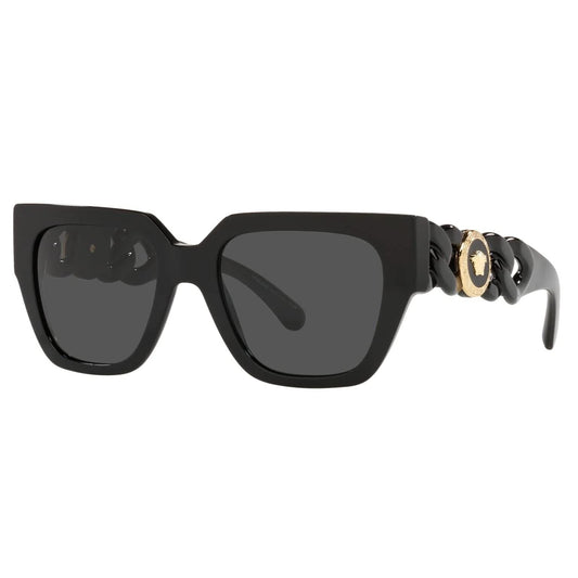 Versace Sunglasses Black Frame, Dark Grey Lenses, 0VE4409 GB1/87  53MM