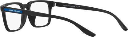 A|X ARMANI EXCHANGE Men's AX3081F 8078 53mm Matte Black Eyewear Frames