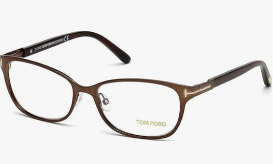 Tom Ford FT5282 Eyeglasses Color 048 (Shiny Dark Brown) 52mm