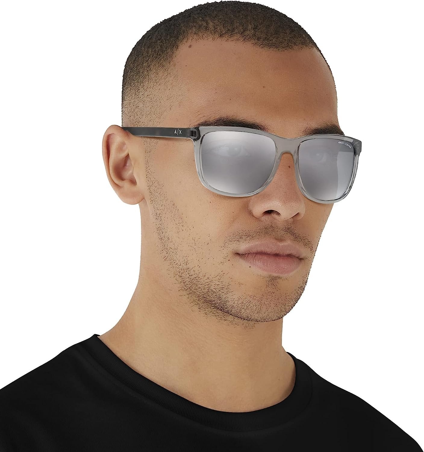 A|X ARMANI EXCHANGE Men's AX4070SF 82396G Square Sunglasses