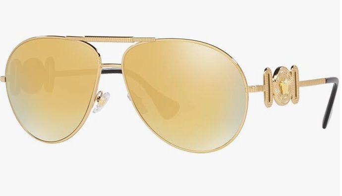 Versace 0VE2249 10027P 65mm Gold Sunglasses