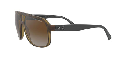 A|X ARMANI EXCHANGE Men's AX4104S Polarized Havana/Brown Gradient Sunglasses