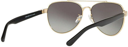 TORY BURCH TY6070 327111 GOLD AVIATOR SUNGLASSES 57MM