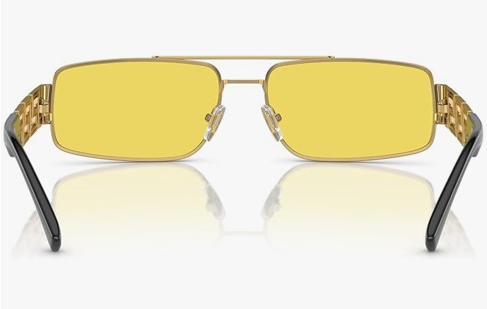 VERSACE VE2257 1002C9 60mm Gold Yellow Men's Sunglasses