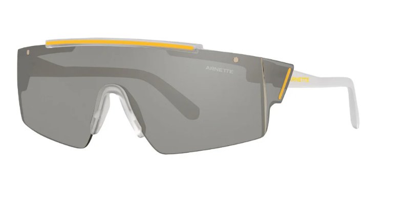 ARNETTE Men's an 4285 Rimless Transparent crystal/Silver mirror Sunglasses