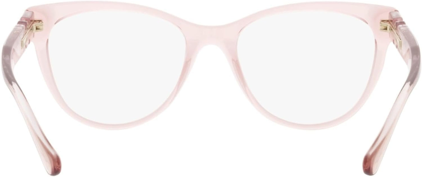 VERSACE VE3304 5339 53mm Transparent Pink CatEye Eyeglasses