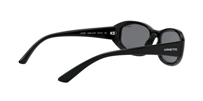 ARNETTE Men's AN4266 Lizard Oval Sunglasses, Black/Grey, 54 mm