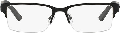 A|X ARMANI EXCHANGE Men's Ax1014 6063 53mm Rectangular Eyewear Frames