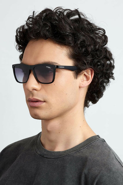 Carrera mens Carrera 5041/S Sunglasses, Black/Dark Gray Gradient, 56mm