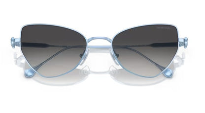 SWAROVSKI SK7011 40198G  56mm Matte Light Blue Grey Gradient Women's Sunglasses