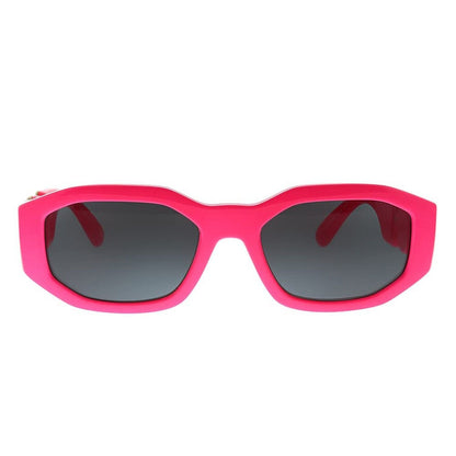 Versace VE 4361 5318/87 Fuxia Fluo Plastic Geometric Sunglasses Grey Lens