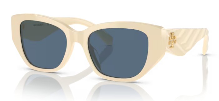 Tory Burch Sunglasses TY 7196 U 119280 Ivory Dark Blue