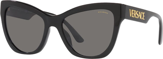 Versace VE4417U GB1/81 Sunglasses Women's Black/Polarized Dark Grey 56mm