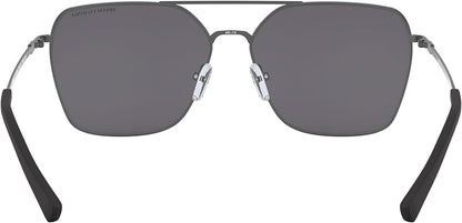 A|X ARMANI EXCHANGE Men's Ax2029s 60mm Square Polarized Sunglasses, Matte Dark Grey