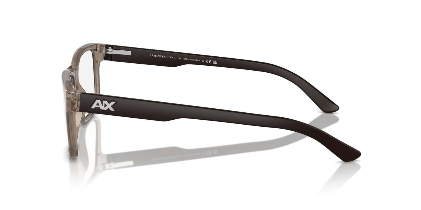 A｜X ARMANI EXCHANGE Men's Ax3016 8011 53mm Square Eyewear Frames