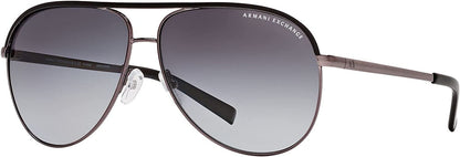 A|X ARMANI EXCHANGE AX2002 6006T3 61mm Gunmetal Polarized Grey Sunglasses