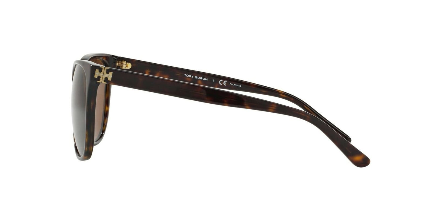 TORY BURCH Polarized Dark Tortoise Sunglasses TY7106 137883