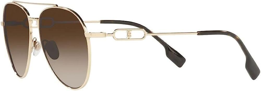 BURBERRY BE3128 110913 58mm Light Gold Sunglasses