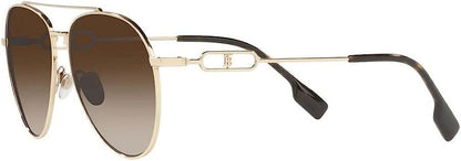 BURBERRY BE3128 110913 58mm Light Gold Sunglasses