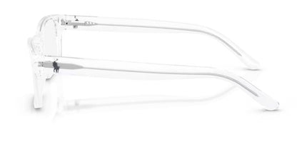 Polo Ralph Lauren Men's PH2117 5331 56mm Rectangular Eyewear Frames, Shiny Crystal/Demo Lens