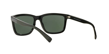 A|X Armani Exchange Men's AX4045S Rectangular Sunglasses, Black/Grey Green,