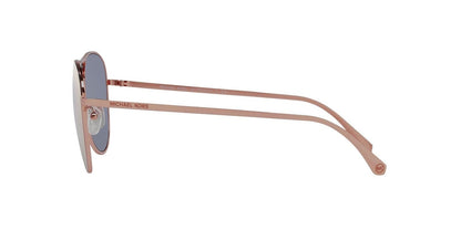 Michael Kors Kona MK 1089 11086H Rose Gold Metal Aviator Sunglasses Pink Lens