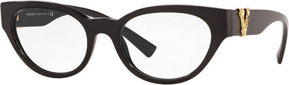 Versace - VE3282 Black Oval Women Eyeglasses - 51mm