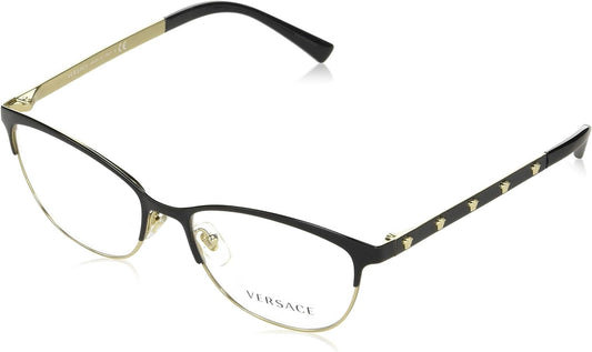 Versace VE1251 1366 53mm Women's Eyeglasses Black/Pale Gold