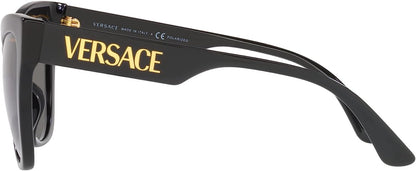 Versace VE4417U GB1/81 Sunglasses Women's Black/Polarized Dark Grey 56mm