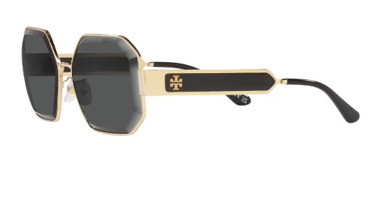 Tory Burch TY6094 327187 60mm Shiny Light Gold Sunglasses