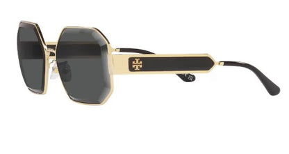 Tory Burch TY6094 327187 60mm Shiny Light Gold Sunglasses