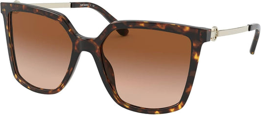 Tory Burch TY7146 Women's Sunglasses Dark Tortoise/Dark Brown Gradient 55mm