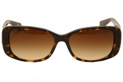 Coach Women's HC8168 Sunglasses Dark Tortoise/Brown Gradient 56mm