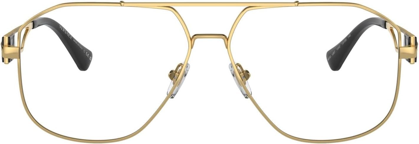 Versace VE1287-1002 Eyeglass Frame GOLD w/DEMO LENS 59mm