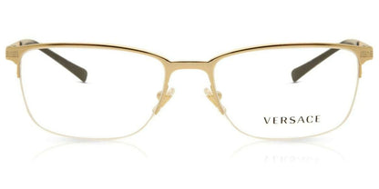 Versace Men's Eyeglasses 0VE/1263 1002 Gold Half Rim Optical Frame 55mm