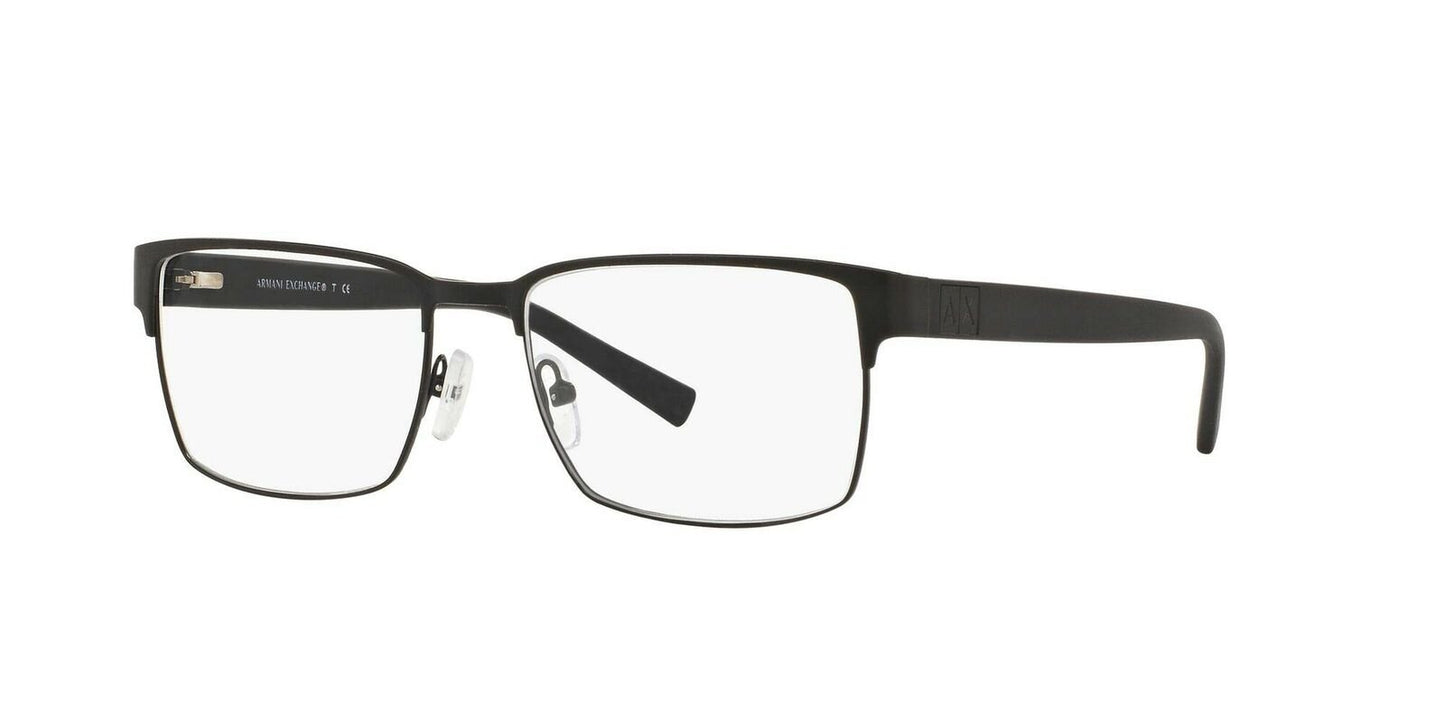 A|X Armani Exchange Men's AX1019 Metal Square Prescription Eyeglass Frames,