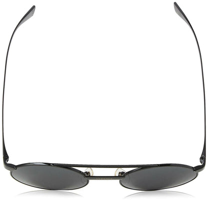 Versace Women's VE2210 1009/87 Black Fashion Round Sunglasses 52mm
