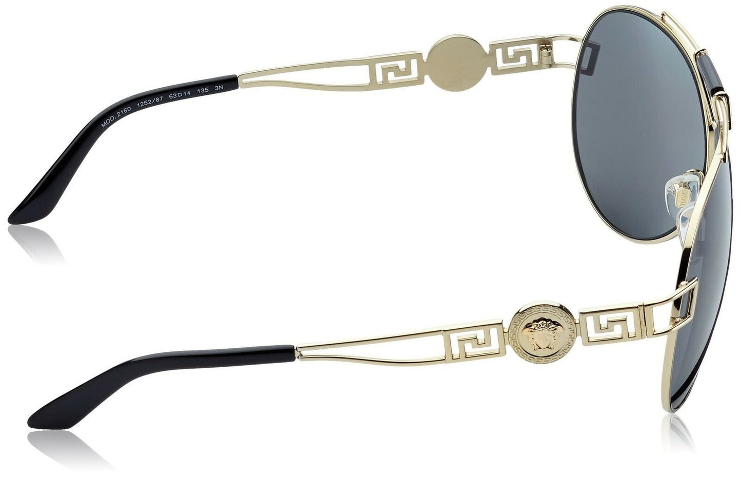 Versace Women's VE2160 Pale Gold/Grey Sunglasses