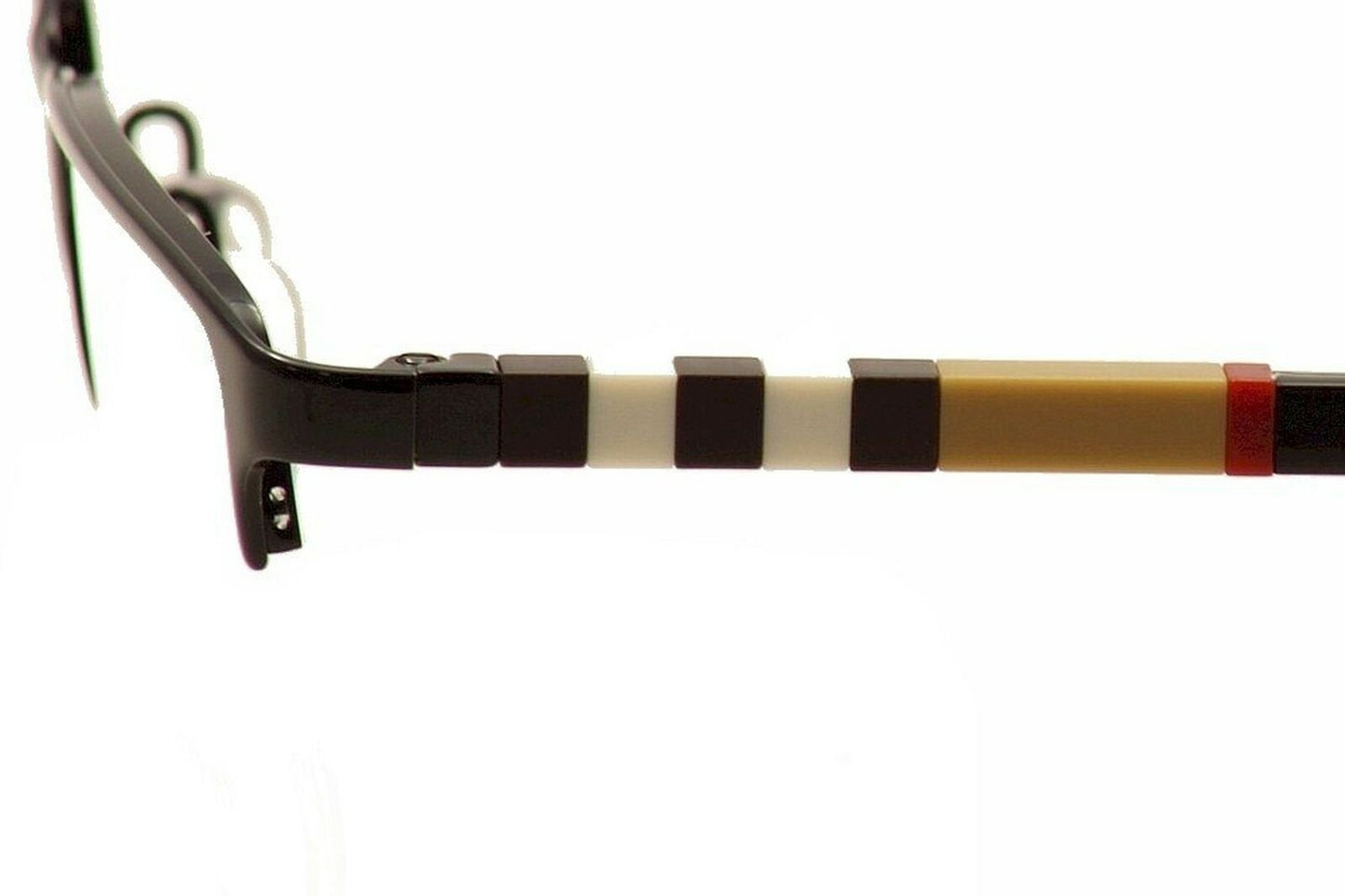 Burberry 0BE1282 1001 Black Palladium Metal Semi-Rimless Eyeglasses 55mm