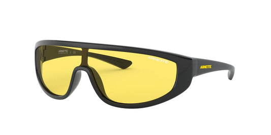 ARNETTE mens An4264 Clayface Sunglasses, Black/Yellow, 30 mm US