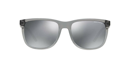 A|X Armani Exchange Men's AX4070S Square Sunglasses, Transparent Magnet Grey