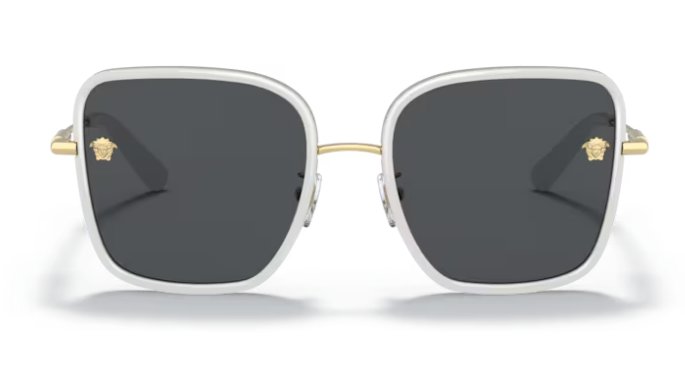 Versace 0VE2247D 147187 57mm White/Gold Sunglasses