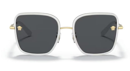 Versace 0VE2247D 147187 57mm White/Gold Sunglasses