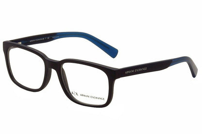 0A|X Armani Exchange AX3029 Eyeglass Frames 8183-54 - Matte Blue