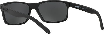 ARNETTE Slickster AN4185 447 87 Black Rubber Gray 59 mm Men's Sunglasses