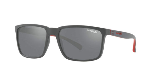 ARNETTE 0AN4251 25736G 58mm Man Sunglasses Matte Black Frame, Mirror Grey Lenses,