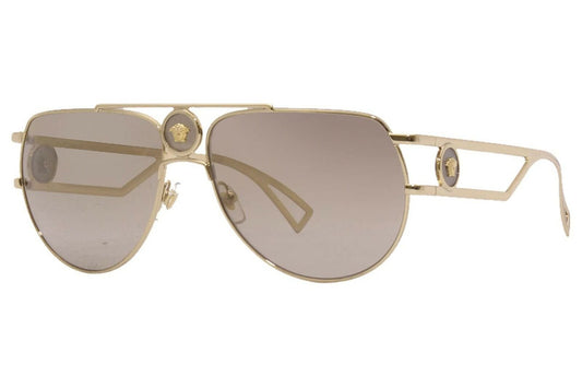 Versace VE2225 Sunglasses - (10027I) Gold/Brown Mirror Gold Gradient - 60mm