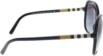 BURBERRY BE 4197 30018G Black Plastic Square Sunglasses Grey Gradient Lens