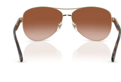 BURBERRY BE3080 114513 59mm Light Gold Aviator Women's Sunglasses